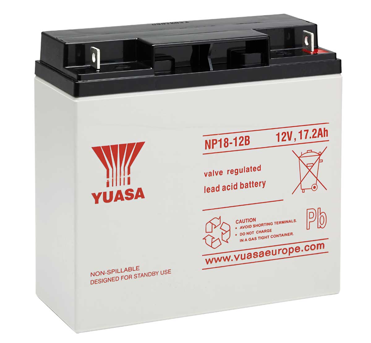 Yuasa NP18-12B 12V 18Ah VRLA Battery